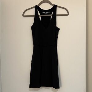 Outdoor Voices Sleek Black Mini Dress